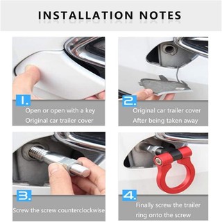 Móc Kéo Xe Hơi Trang Trí Kiểu Châu Âu Cho BMW E36 E39 E46 E92 E91 E90