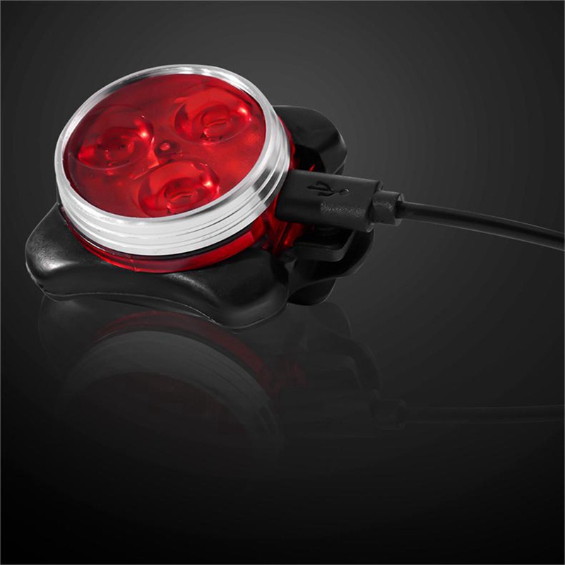 Đèn Led Gắn Đuôi Xe Đạp Leo Núi Sạc USB