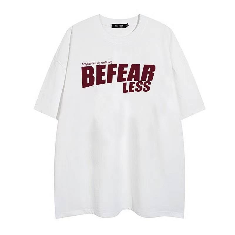 Áo thun cotton tay ngắn in hình thời trang hè retro phong cách đường phố