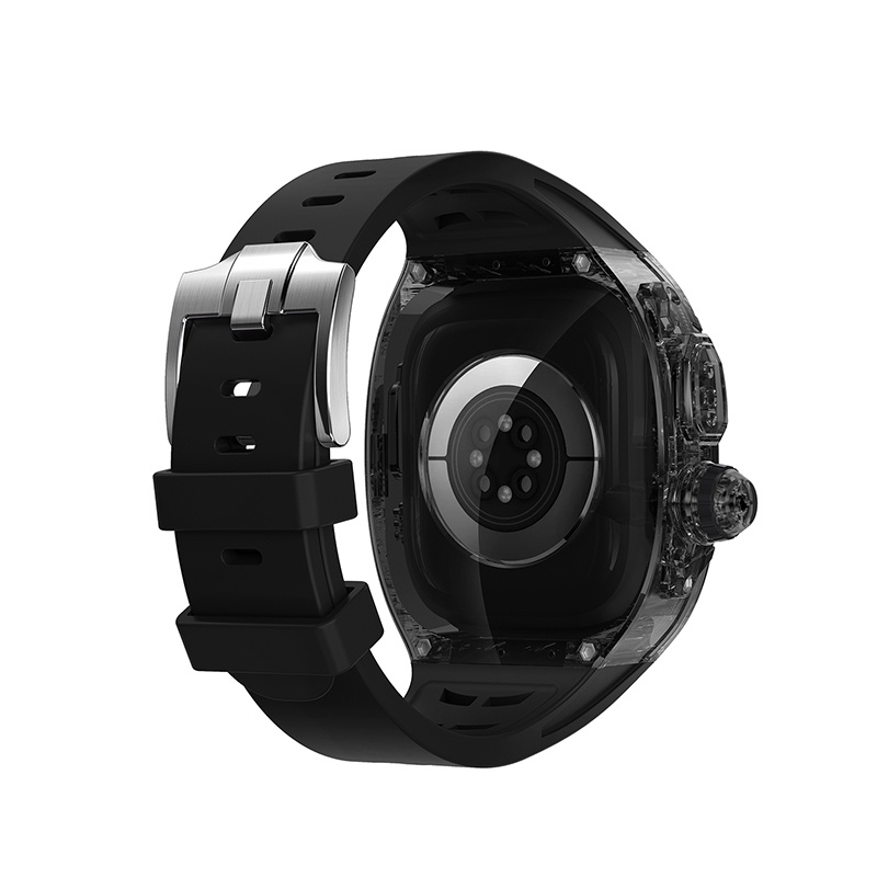 Dây Cao Su Trong Suốt Sang Trọng Cho Apple Watch 8 Ultra 49mm iWatch Series 49mm