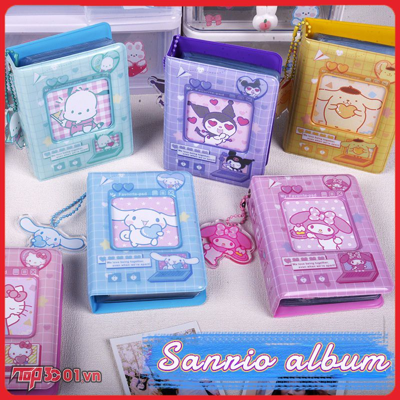 Album Ảnh 3 Inch Với 40 Ngăn Đựng Thẻ Tập Sách Lưu Trữ Thiết Kế Hoạt Hình Dễ Thương In Pvc | Top3C01