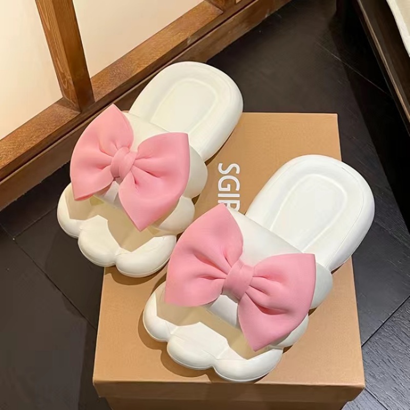 Dép Đính Nơ Thiết Kế Xinh Xắn Thời Trang Cho Nữ