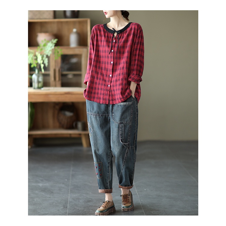 Quần Jean Nữ Lưng Cao Co Dãn Form Rộng Kiểu Dáng Mới Năm 2023