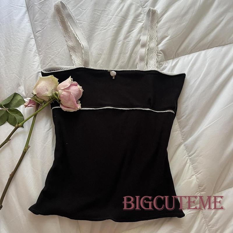 Áo Hai Dây Màu Đen Họa Tiết Hoa Thiết Kế Xẻ Tà Thời Trang Mùa Hè Cho Nữ