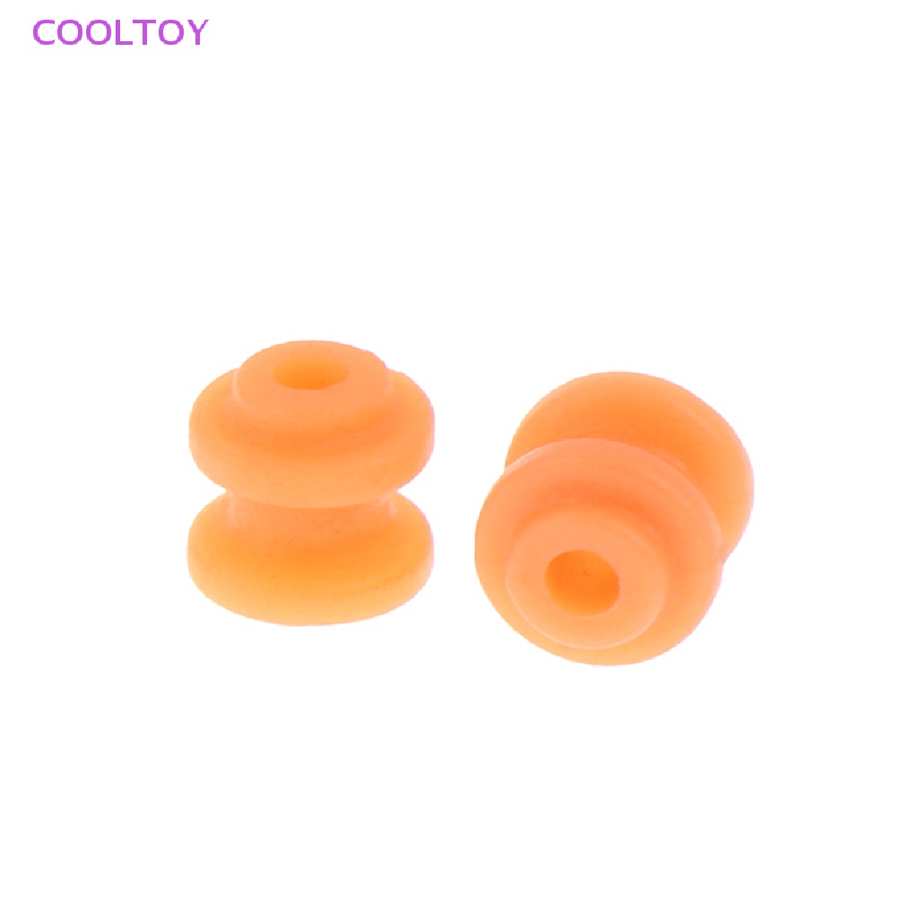 Cooltoy Set 10 Ròng Rọc Bánh Răng Ròng Rọc Mô Hình Đồ Chơi DC 2mm Màu Cam