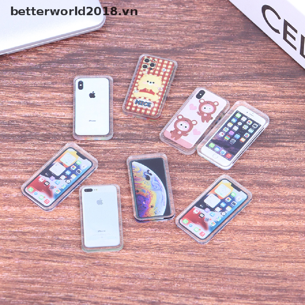 Đồ trang trí Điện Thoại Di Động Để Bàn Trang Trí Nhà Búp Bê Tỉ Lệ 1: 12