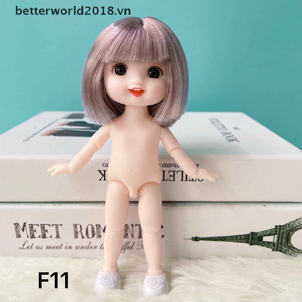 Búp Bê Bé Gái 16-17cm Khớp Nối 1 / 8 OB11