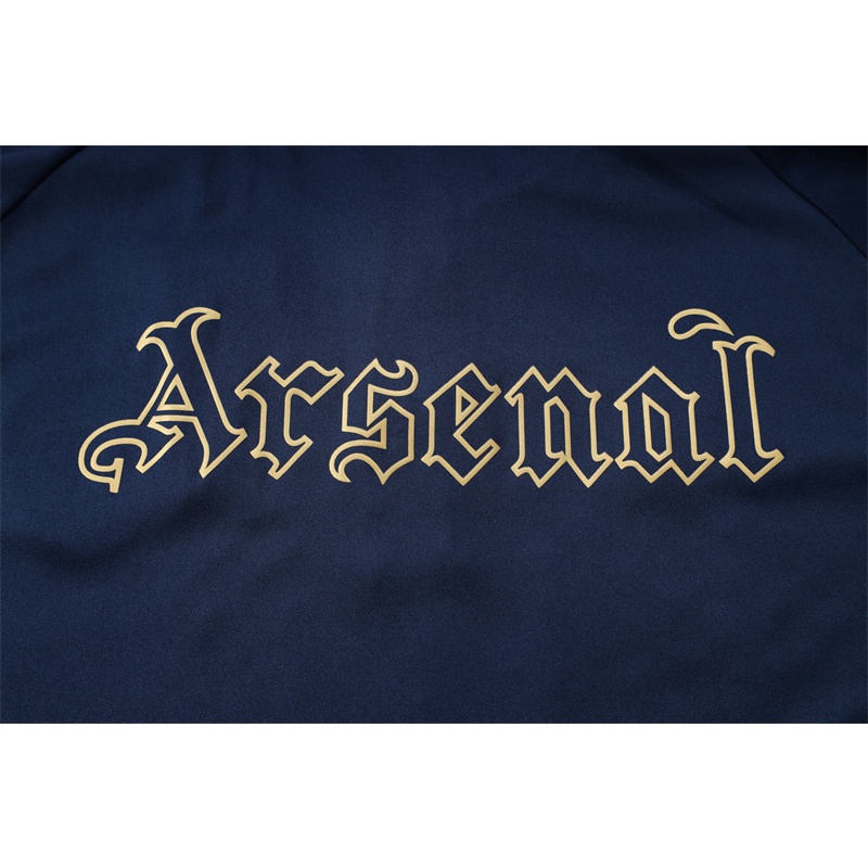 Arsenal Áo polo Tay Ngắn Màu Xanh navy Thời Trang Trẻ Trung