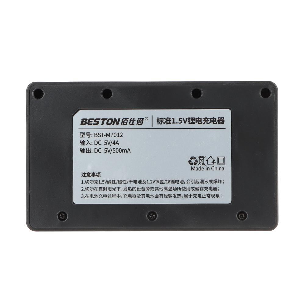 BEBETTERM Cục Sạc Nhanh Thông Minh Có Đèn LED Chỉ Báo Cho Pin AA AAA 1.5V