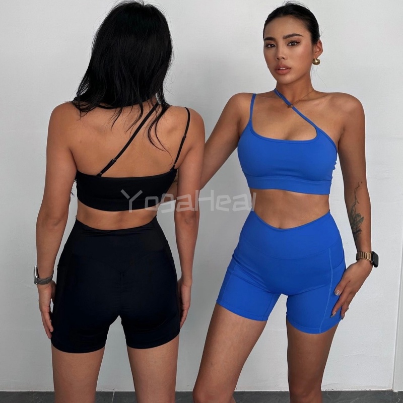 【Yogaheal】Bộ Trang Phục Thể Thao 2 Mảnh Gồm Áo Ngực + Quần Dài Lưng Cao