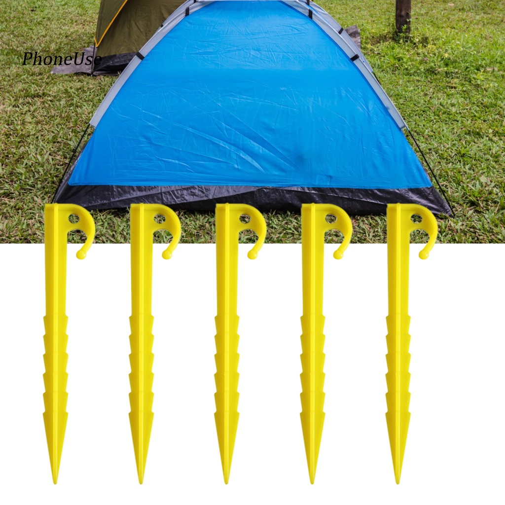 Set 5 Cọc Dựng Lều Bằng PU Dày Dặn Độ Cứng Cao