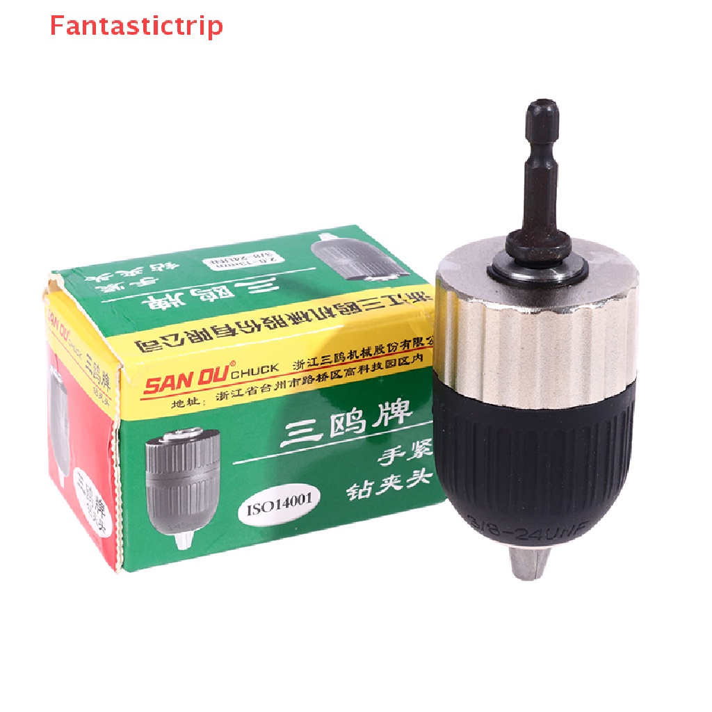 [Fantastictrip] Đầu Cặp Mũi Khoan Điện Tự Khóa 2-13mm