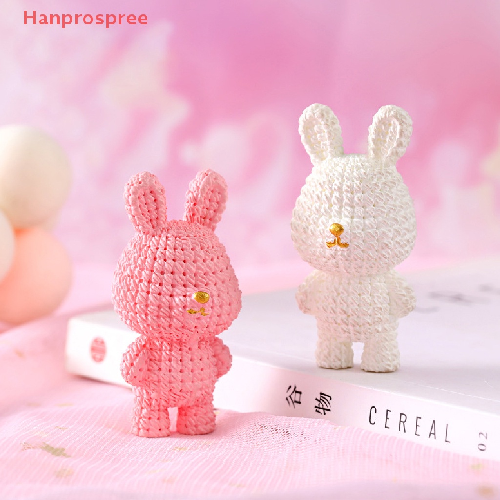 1 Đồ trang trí Thỏ Trang Trí Tiểu Cảnh Năm Mới Tỷ Lệ 1: 12