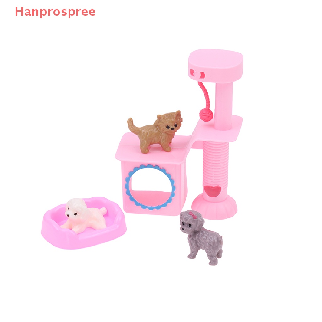 1 Bộ Mô Hình Chó Mèo Mini 1: 12 Trang Trí Nhà Búp Bê