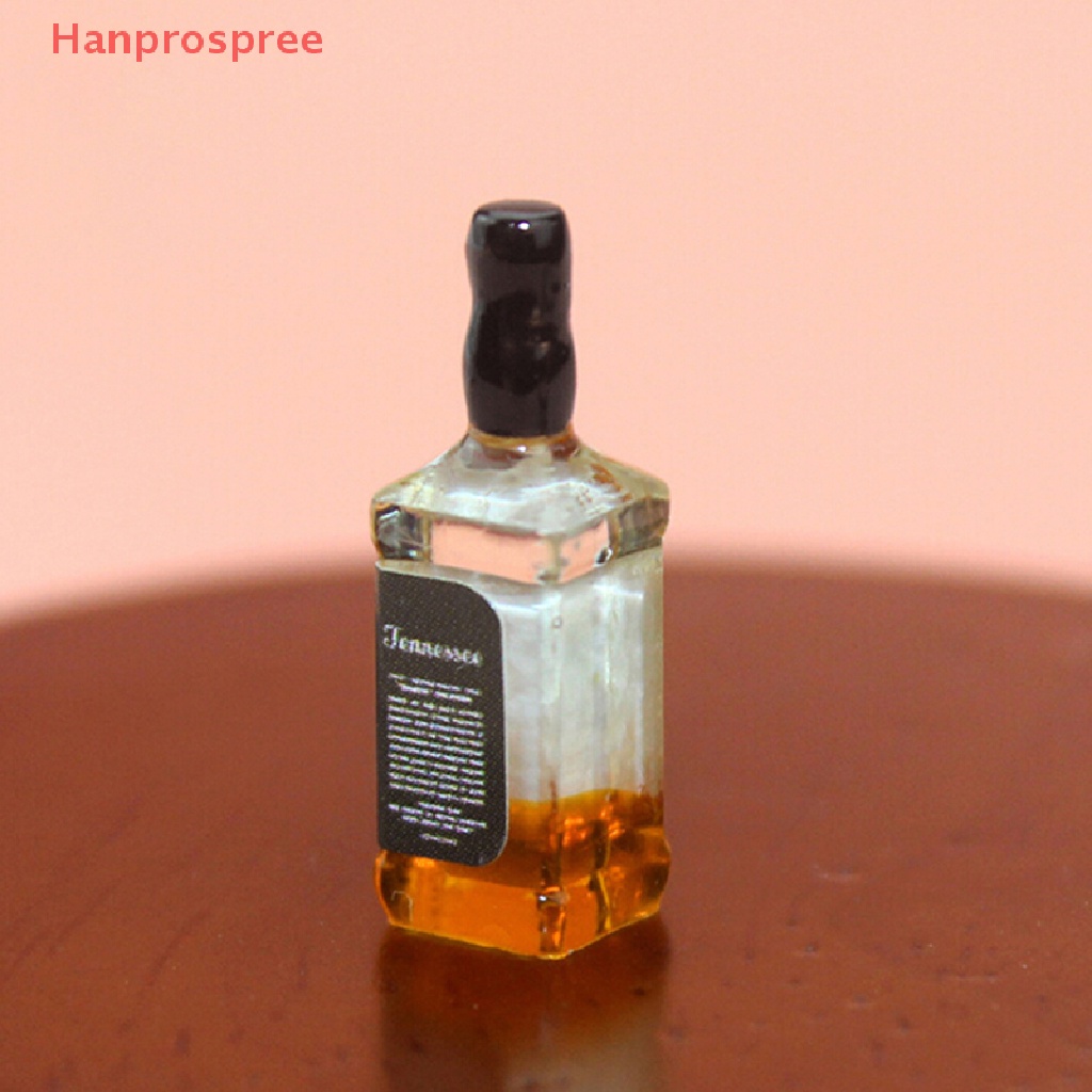 Set 2 Chai Rượu Mini Tỉ Lệ 1 / 12 Dùng Để Trang Trí Nhà Búp Bê