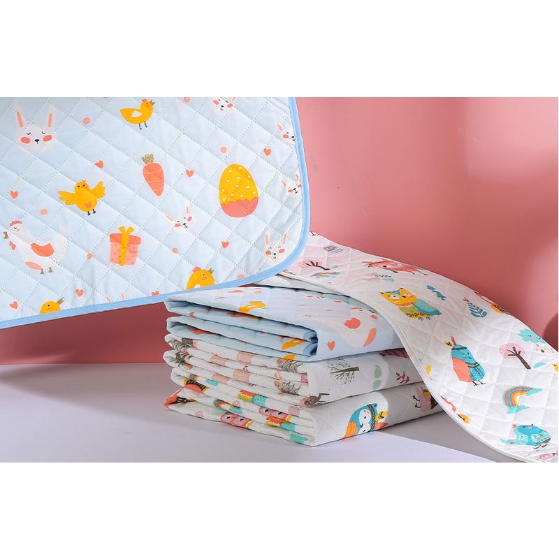 Lót chống thấm Best Baby 3 lớp chần caro 50x70cm và size lớn 75x100cm