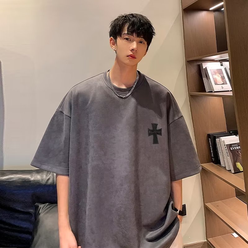 Áo Thun Tay Ngắn Dáng Rộng Cỡ Lớn 150kg Thời Trang Mùa Hè Cho Các Cặp Đôi