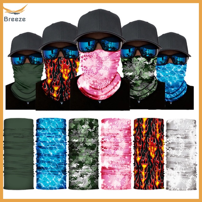 Khăn Choàng Cổ Bandana Che Mặt Thoáng Khí Trọng Lượng Nhẹ Đa Năng Nhiều Màu Sắc