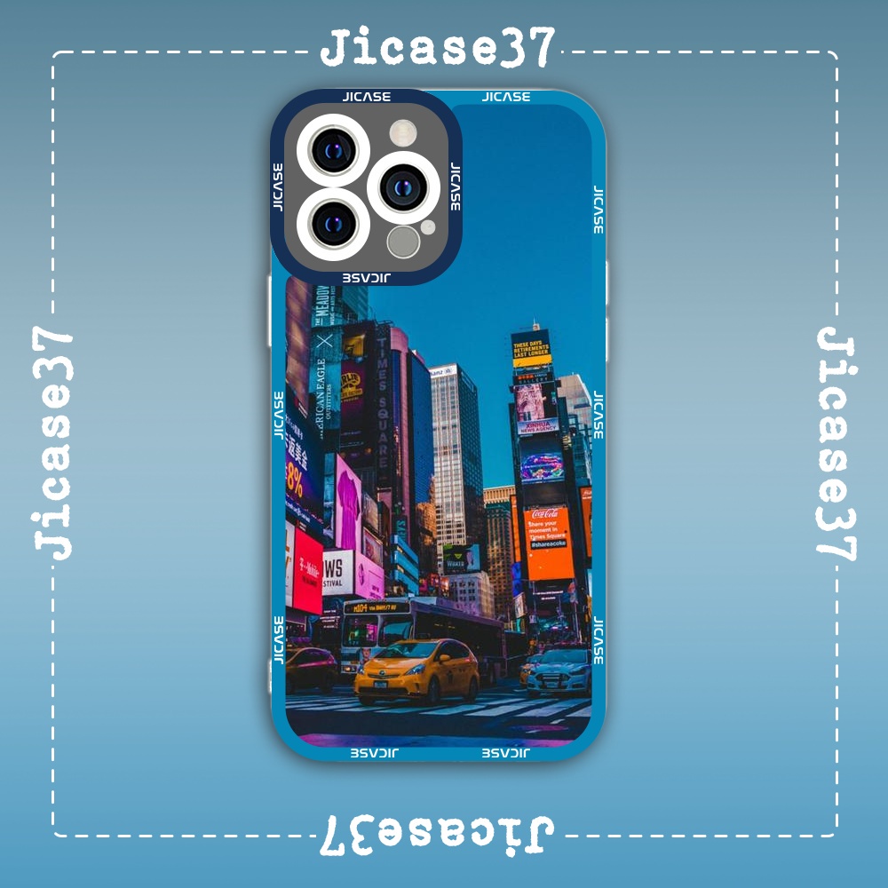 Ốp lưng iphone Cute Case New York Tranh Phong Cảnh Thành Phố Tặng Kèm Phụ Kiện Túi Xách MK Hình Cute Case