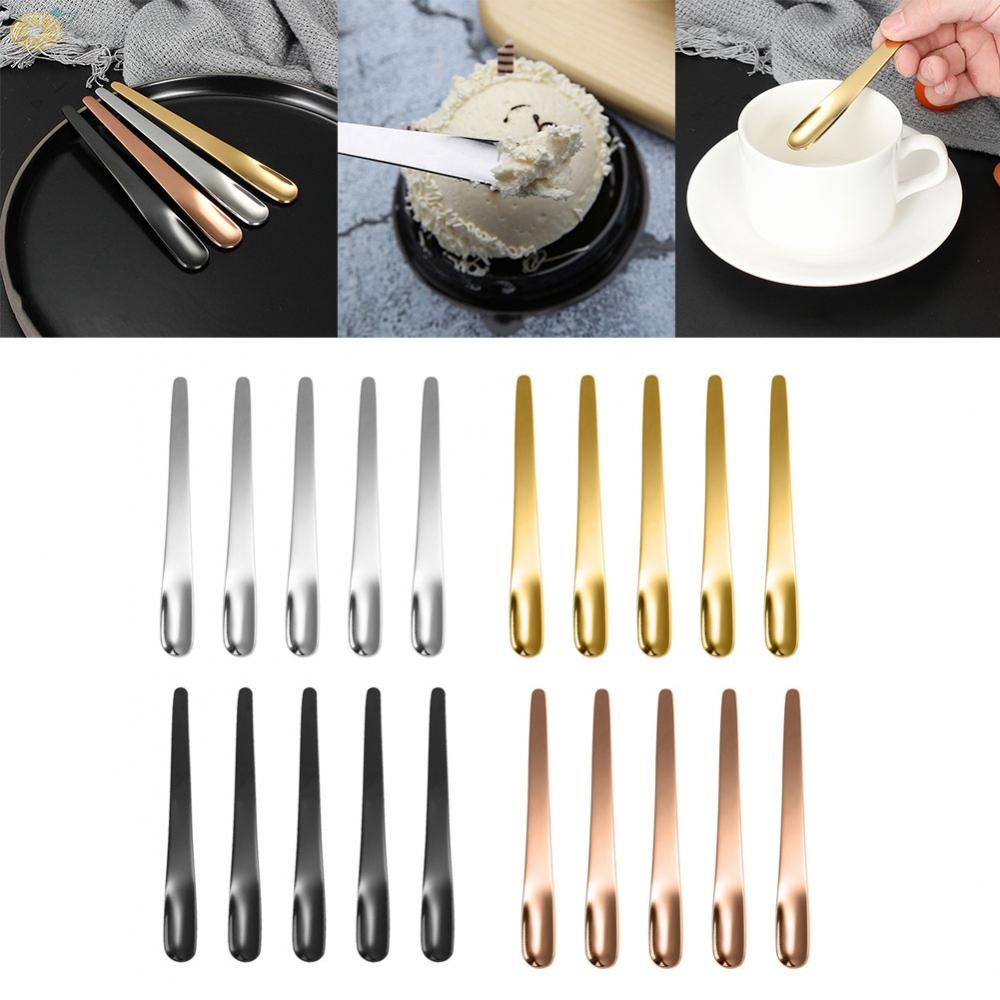 【VARSTR】Creative Tableware Flat Spoons Mix Spoons Stainless Steel Anti-corrosion