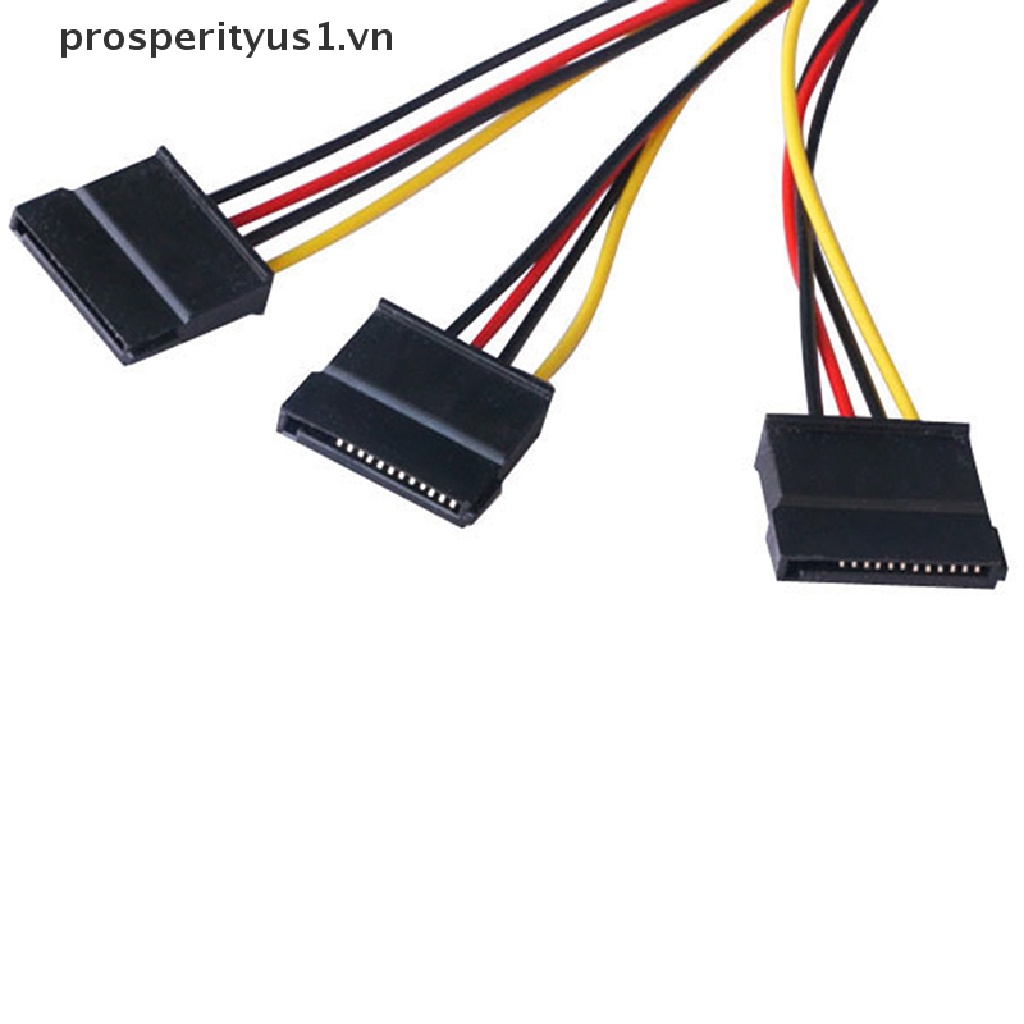 Cáp Chia Nguồn 4 pin IDE Molex Sang 3 Serial ATA SATA Chuyên Nghiệp Chất Lượng Cao
