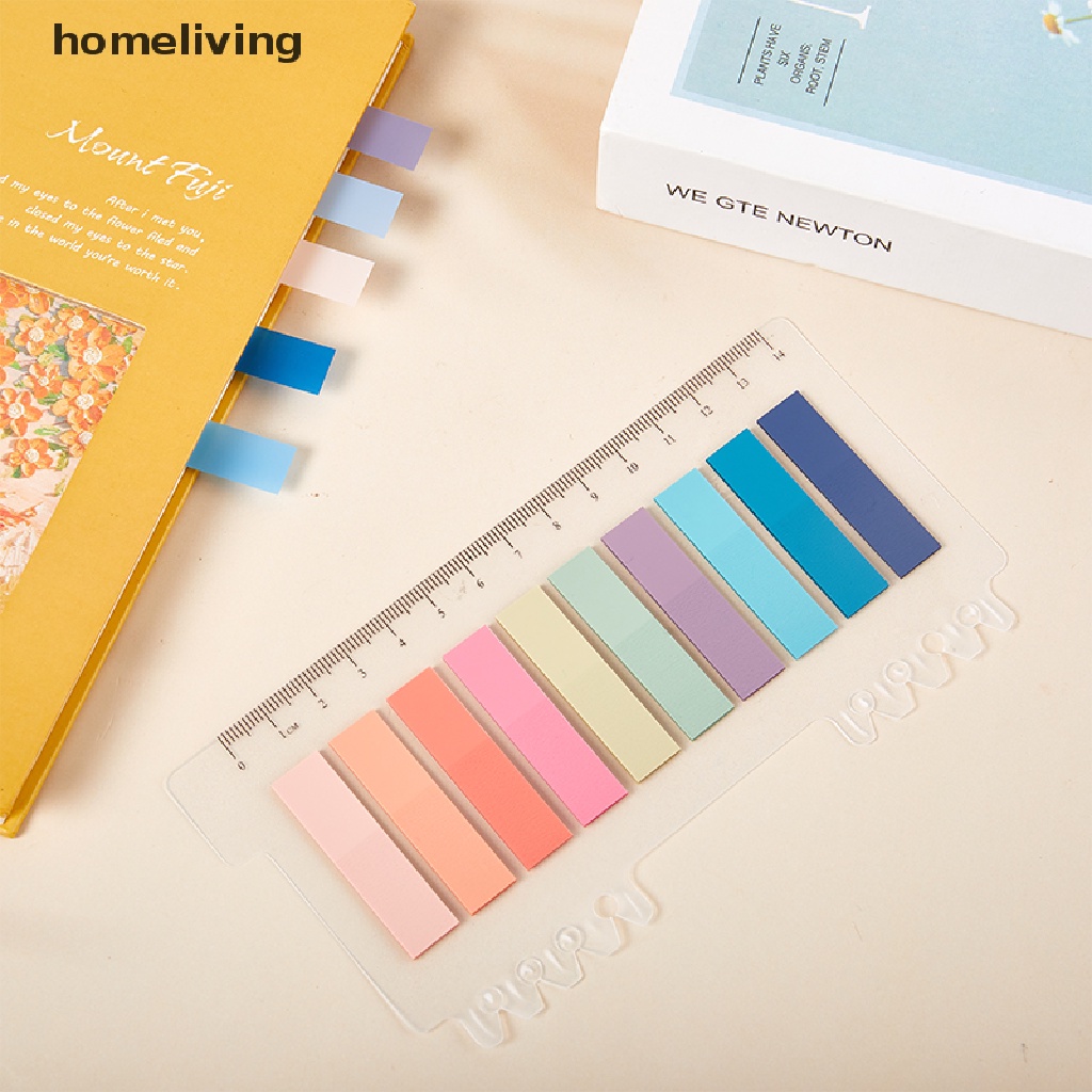 Homeliving Set 200 Tờ Giấy Dán Ghi Chú Đánh Dấu Trang Sách Hình Lá Cờ