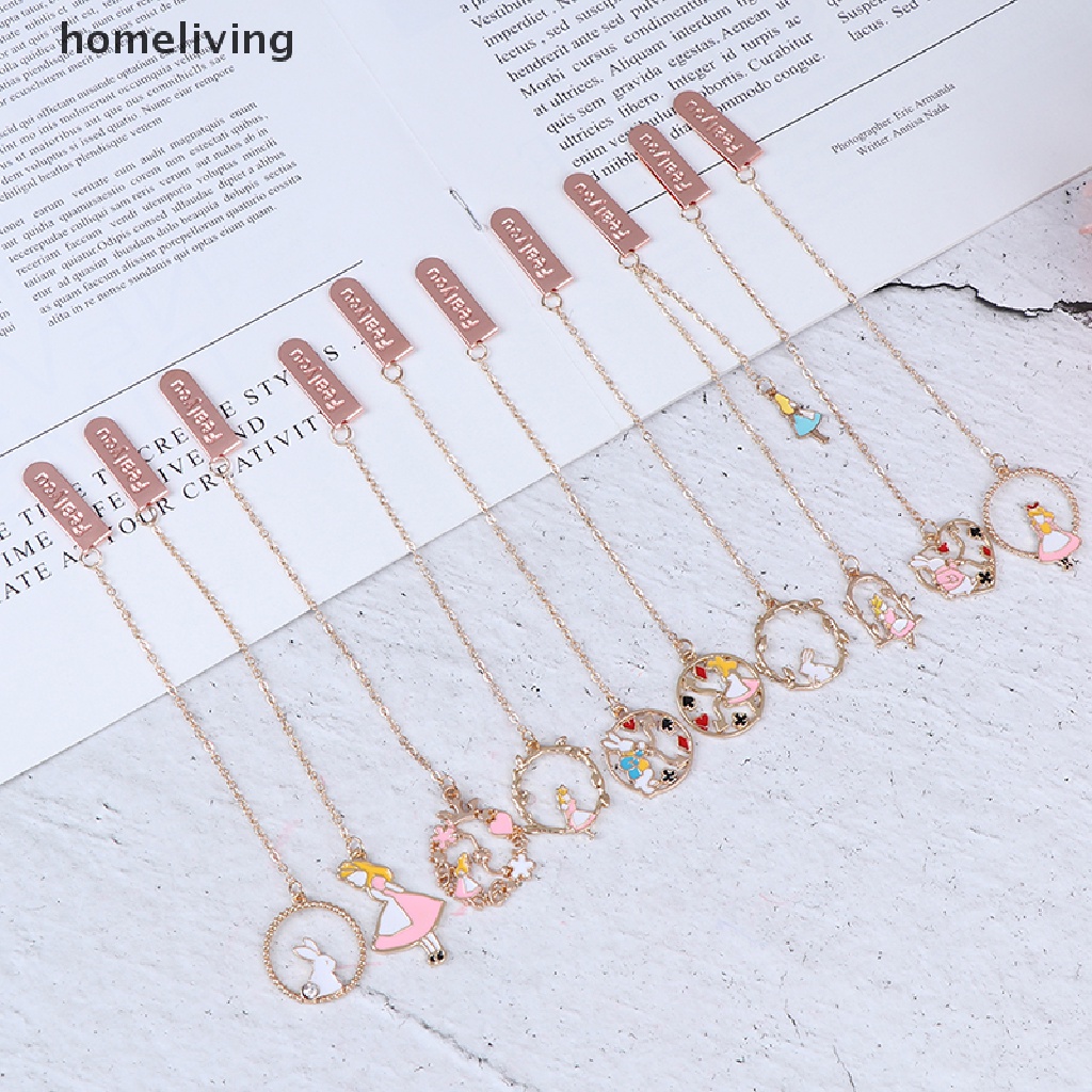 1 Thẻ Đánh Dấu Trang Sách Hình Thỏ Bằng Kim Loại