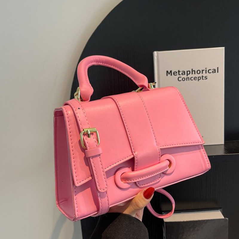 Túi Đeo Vai Hình Vuông Cỡ Nhỏ Màu Trơn Thời Trang Cho Nữ