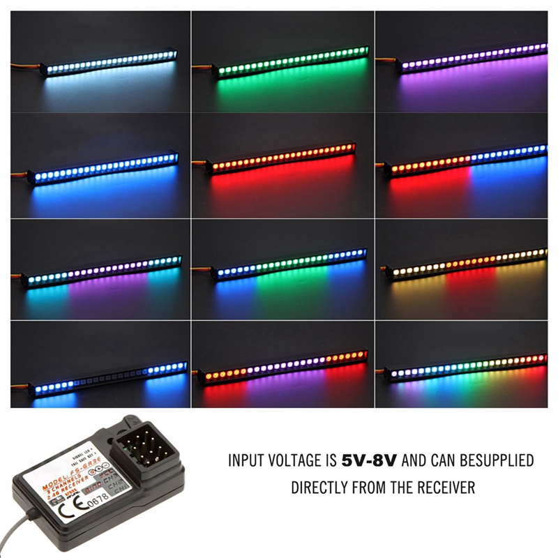 Bộ Đèn Nhiều Màu Sắc Phụ Kiện Thay Thế Cho Traxxas Trx-4 Axial SCX10 90046 90047 D90 Gen8 Etc