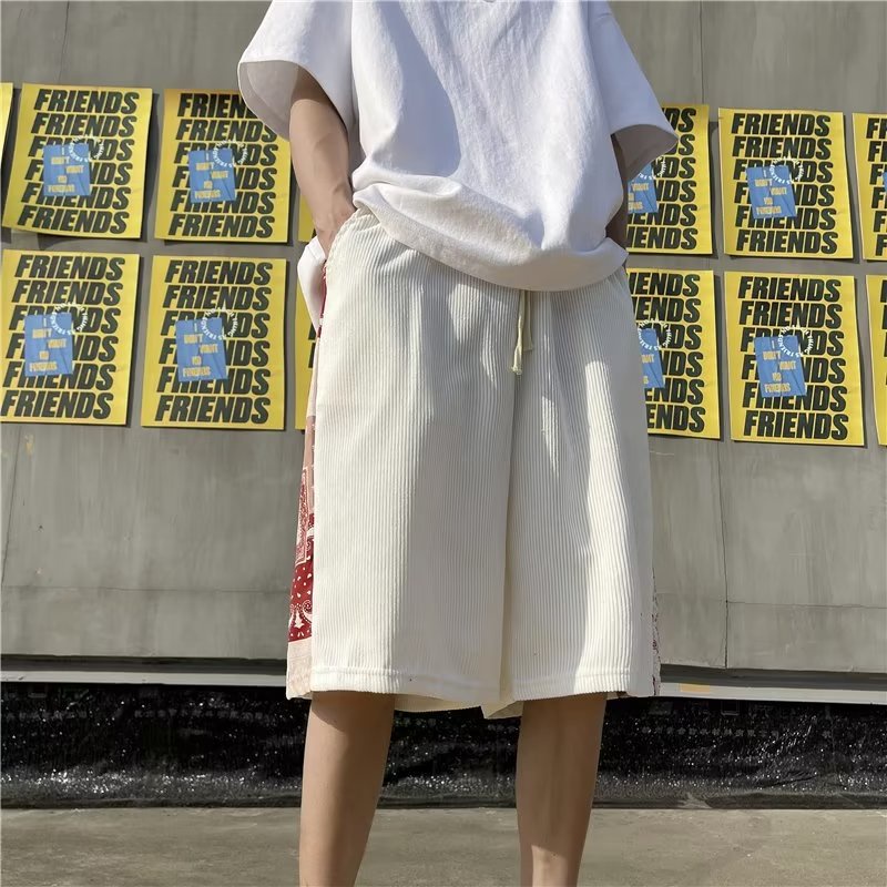 Quần Short Thể Thao Dáng Suông Năng Động Thời Trang Xuân Thu Cho Nam Phong Cách Harajuku