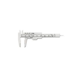 0-80mm Double Scale Plastic Vernier Caliper Mini Ruler Measurement Tool sunnyfun
