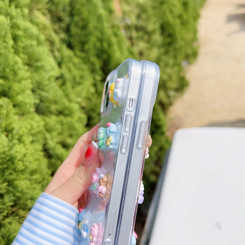 Ốp Điện Thoại Hình Động Vật Dễ Thương Cho iPhone 14 13 12 11Promax Plus X XS MAX XR 7 8 Plus SE 2022 2020 14Plus 13Mini 12Mini