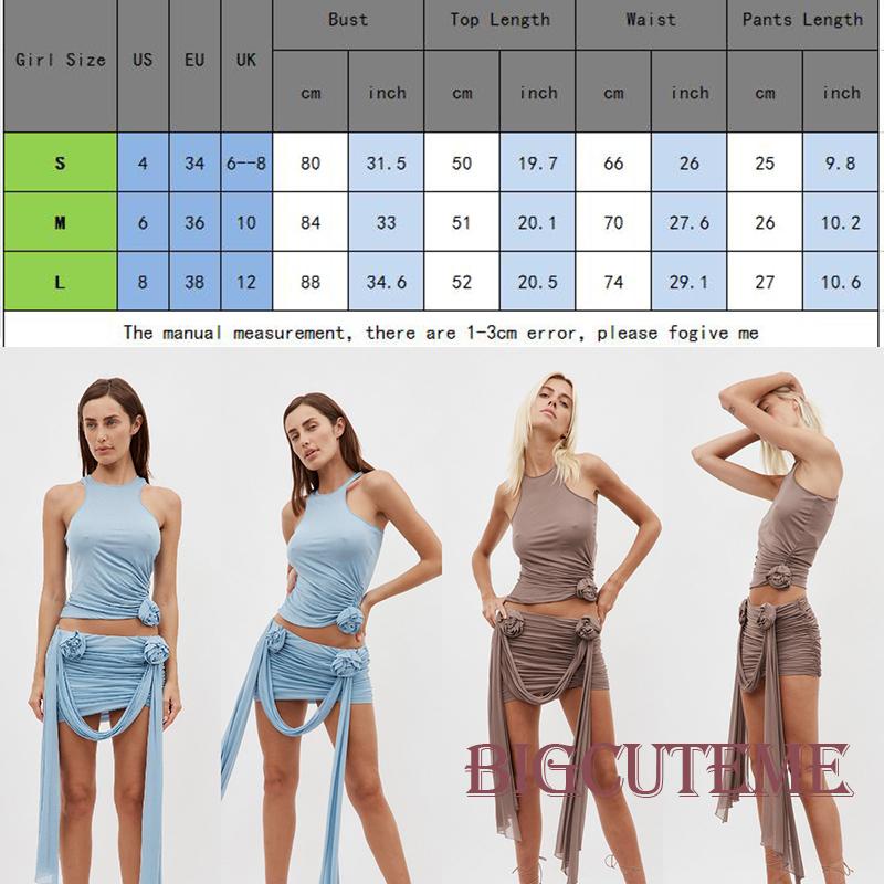 Bộ Áo Lưới 2 Dây Tua Rua + Chân Váy Ngắn Dáng Ôm Quyến Rũ Cho Nữ Y2k