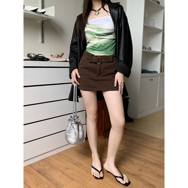 Áo Ống Hở Vai In Họa Tiết Thời Trang Phong Cách Hàn Quốc Dành Cho Nữ