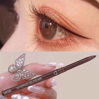 Mknk tự động xoay chống thấm nước kẻ mắt bút chì kẻ lông mày phấn mắt bút chì trang điểm bút chì kẻ mắt bút chì