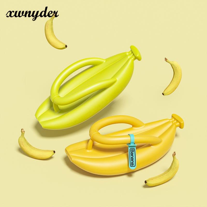 Dép xỏ ngón Renben EVA kiểu quả chuối chống trượt cá tính thời trang đi trong nhà dành cho nữ