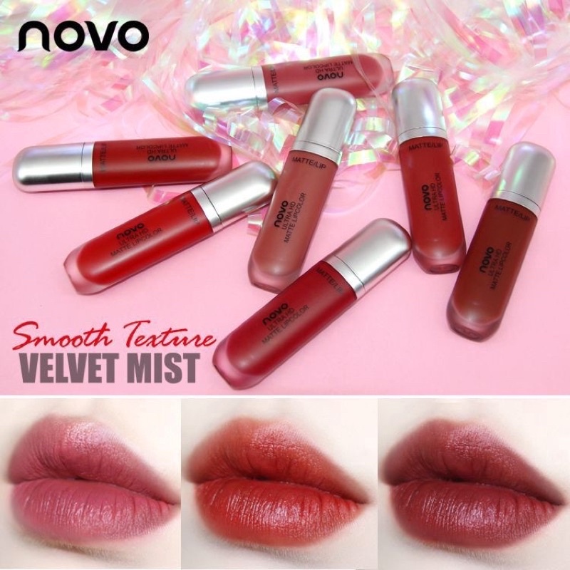 Son kem lì DIKALU Novo chất nhung mượt trang điểm dưỡng ẩm