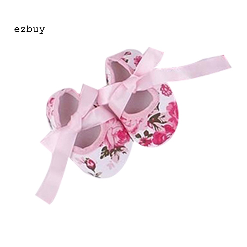 Bộ Áo Liền Quần In Hoa + Băng Đô Dễ Thương Cho Bé Gái