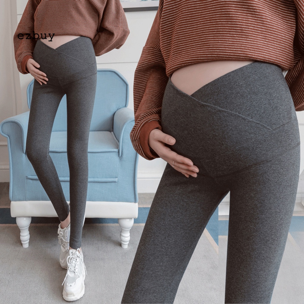 Quần Legging Lưng Thấp Thời Trang Mùa Thu Cho Mẹ Bầu