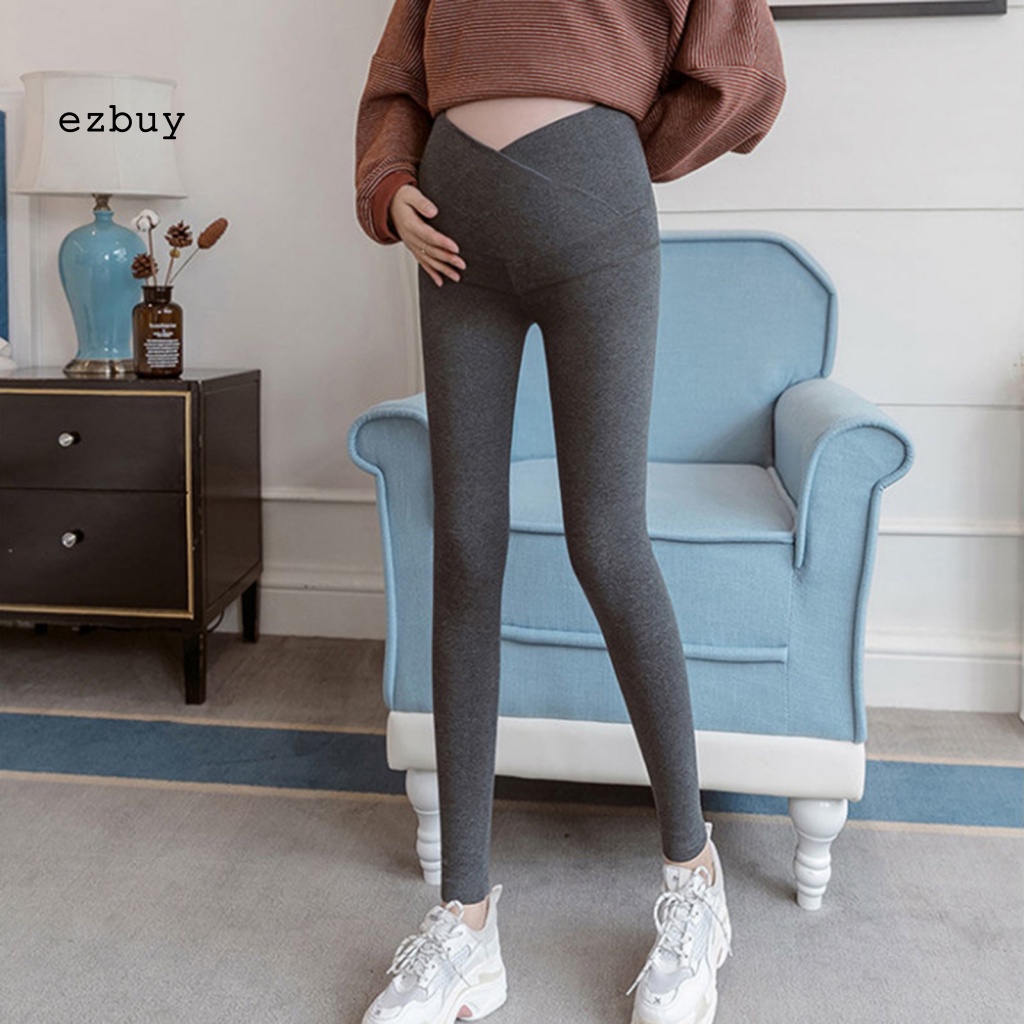 Quần Legging Lưng Thấp Thời Trang Mùa Thu Cho Mẹ Bầu
