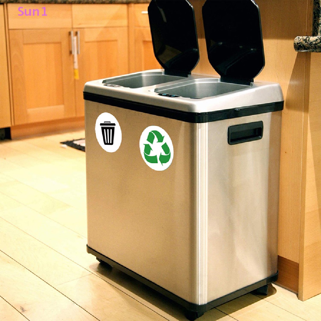 Sun1 &gt; 6 Miếng Dán Thùng Rác Tái Chế Đường Kính 5 Inch