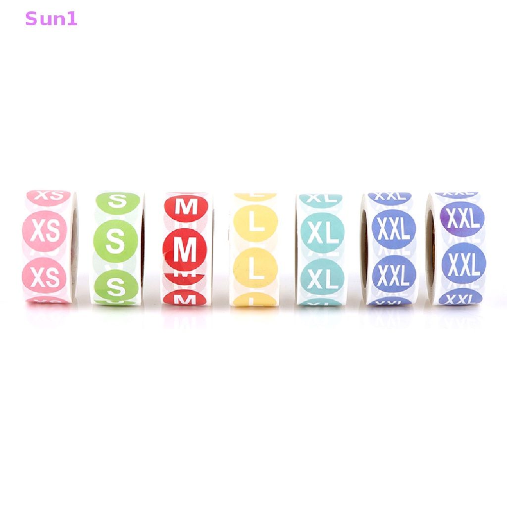 Set 500 Nhãn Dán Kích Thước 2.5cm Trang Trí Quần Áo Tiện Dụng