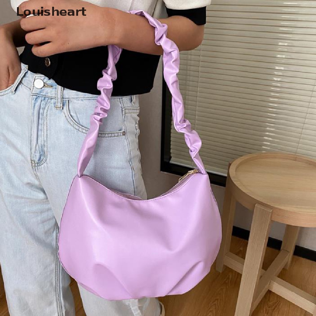 Túi Xách Đeo Vai Louisheart Dây Đeo Xếp Ly Thời Trang Mùa Hè Cho Nữ TFG