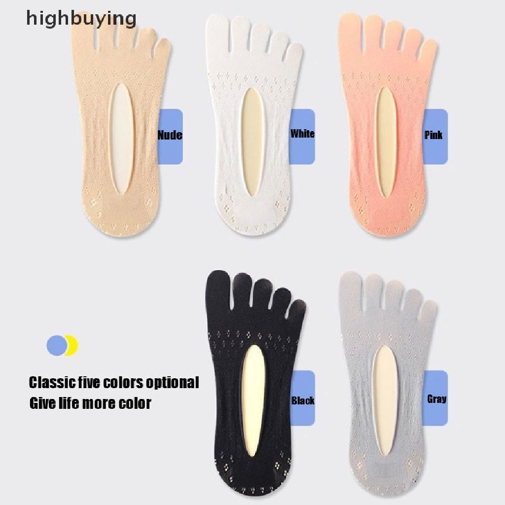 Hbvn Belle Vớ Năm Ngón Siêu Mỏng Vô Hình Thoáng Khí Chống Trượt Cho Nữ