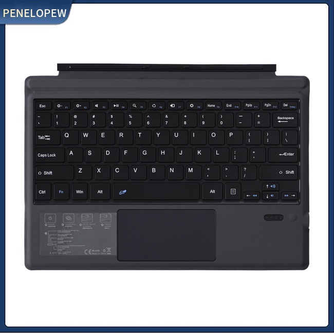 Bàn Phím Bluetooth Không Dây Ft-1089d Có Đèn Nền Cảm Ứng Cho Microsoft Surface Pro 3 4 5 6 7