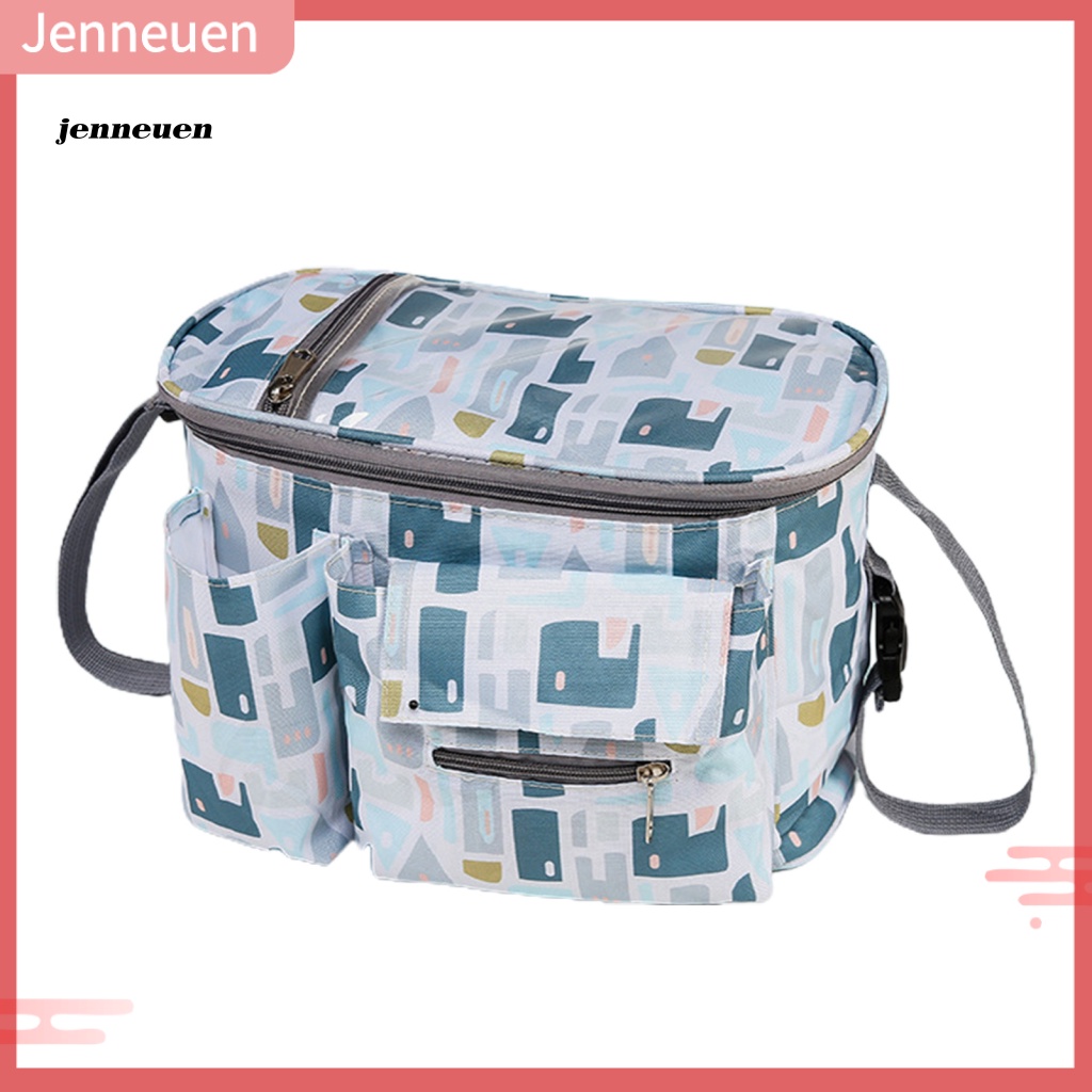 Túi Đựng Tã Lót Xe Đẩy Em Bé Cỡ Lớn Chống Thấm Nước In Họa Tiết Hoạt Hình Dễ Thương