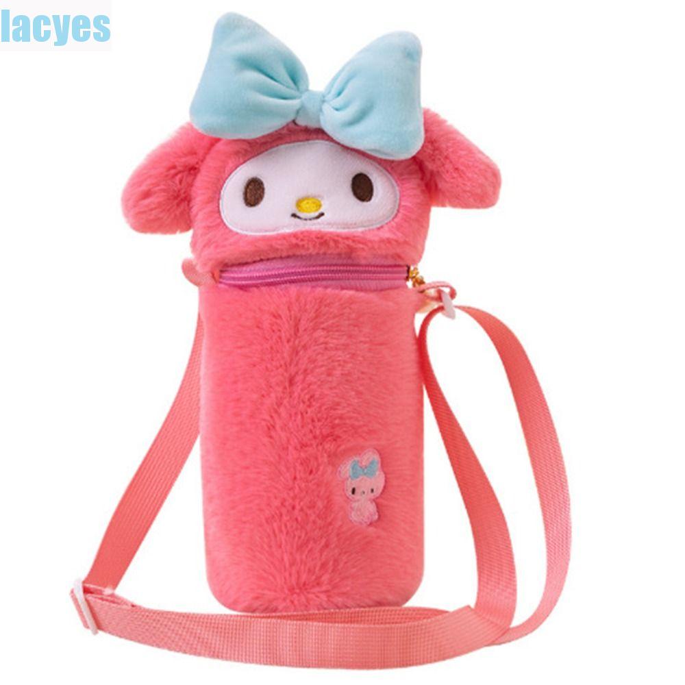 Vỏ Bọc Bình Thủy Tinh Đeo Chéo Hình Hello Kitty Nhồi Bông Dễ Thương Cho Dịp Cắm Trại