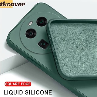 Ốp Điện Thoại Silicon Dẻo Mềm Dáng Vuông Đơn Giản Bảo Vệ Toàn Diện Cho OPPO Find X6 Pro A78 5G A58 A56S