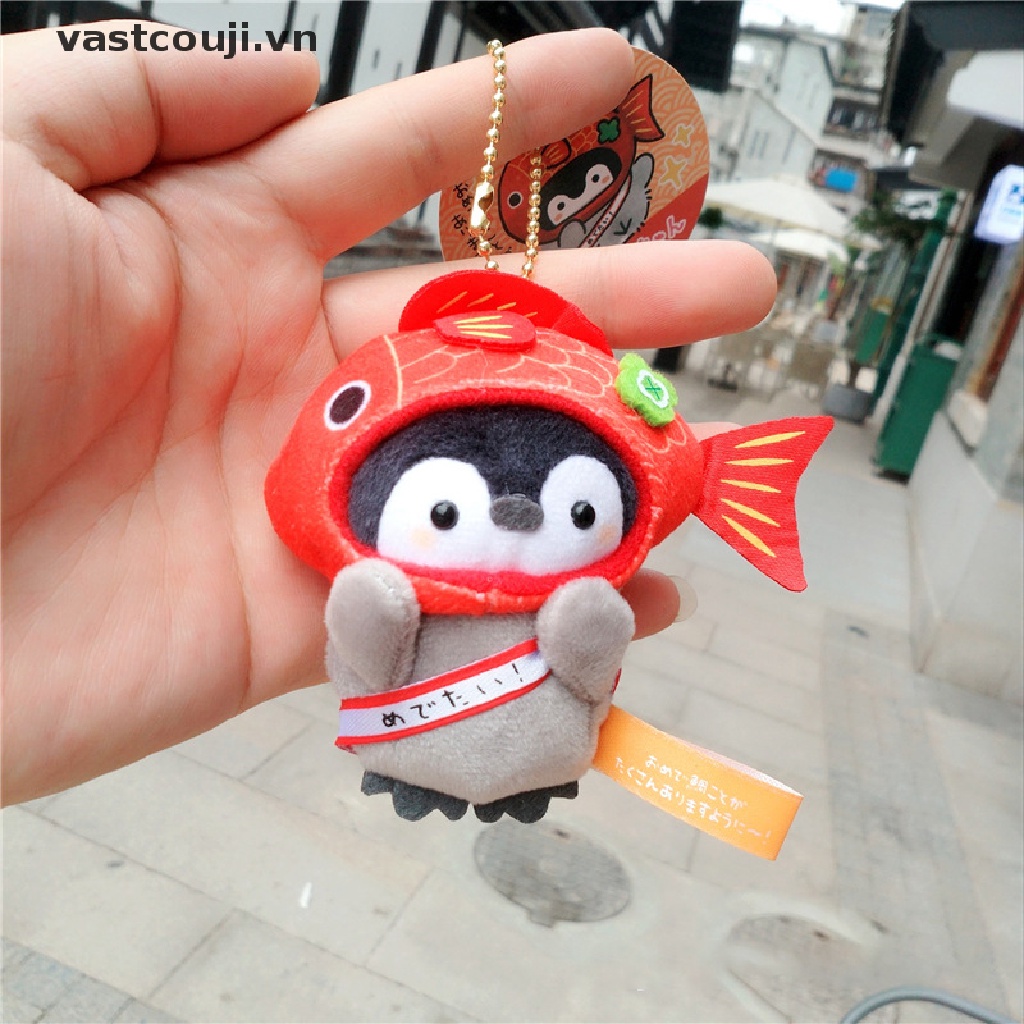 Thú Nhồi Bông Hình Chim Cánh Cụt / Mèo May Mắn Dễ Thương Dùng Làm Quà Tặng