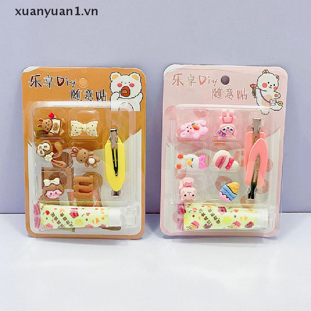 Set Kẹp Tóc Hoạt Hình Dễ Thương Cho Bé Gái